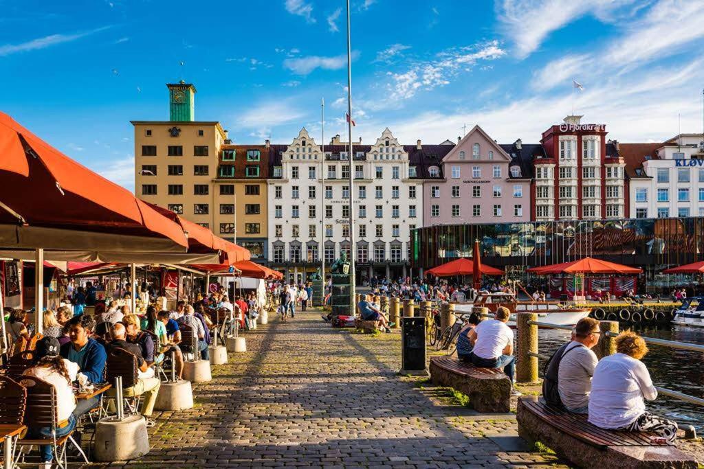 Ferienwohnung Penthouse Bergen Exterior foto